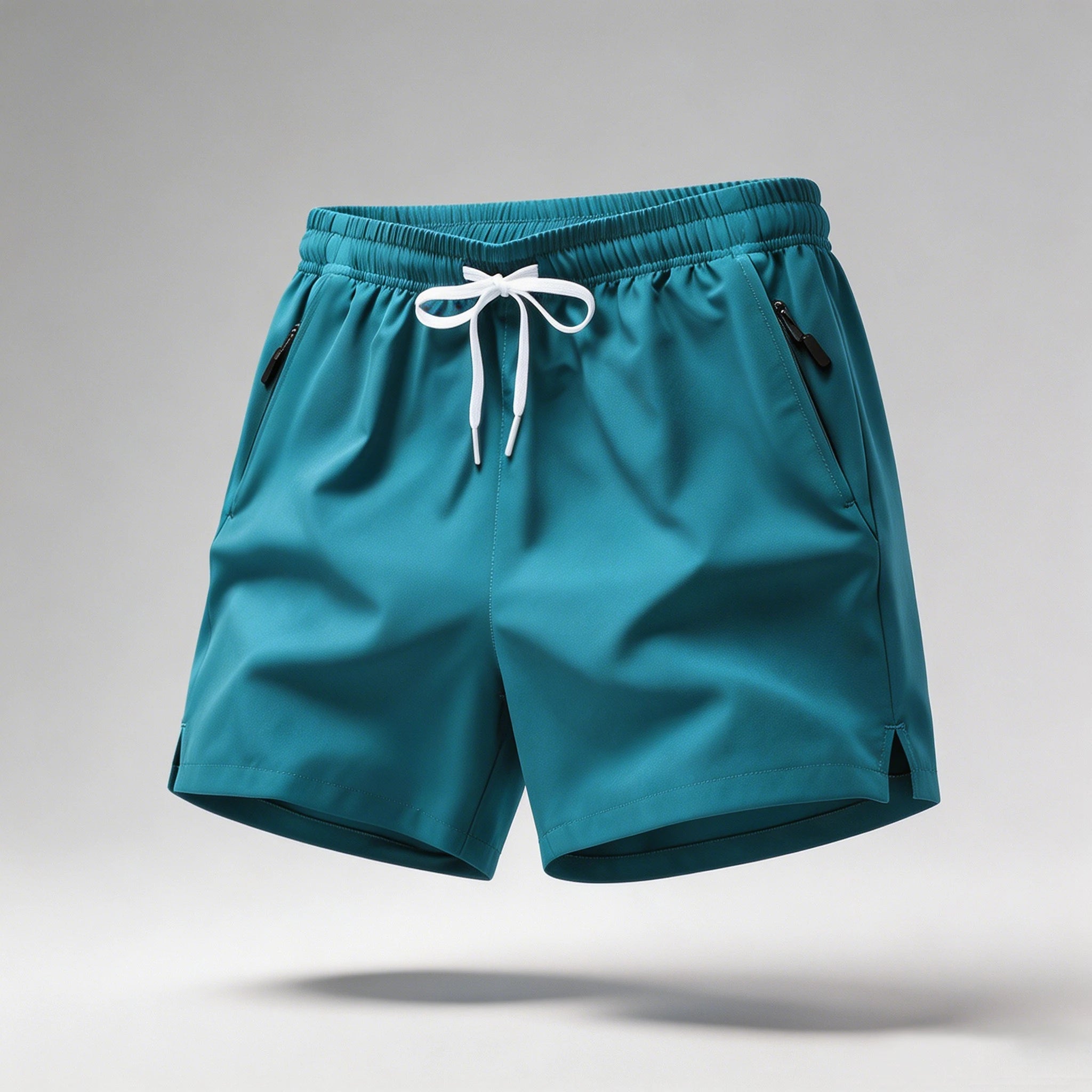 Men's Quick Dry Running Shorts with Drawstring and Zip Pockets - Ideal for Athletic Workouts and Gym Sessions