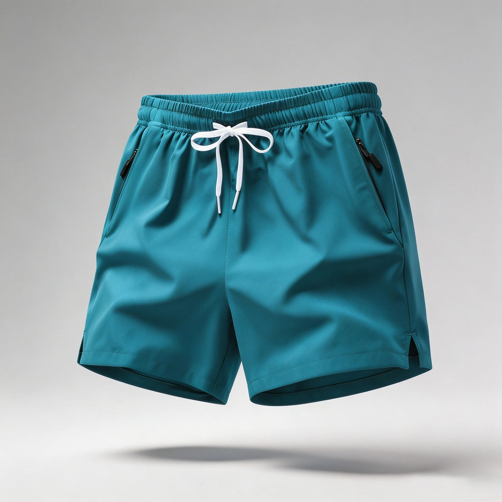 Men's Quick Dry Running Shorts with Drawstring and Zip Pockets - Ideal for Athletic Workouts and Gym Sessions