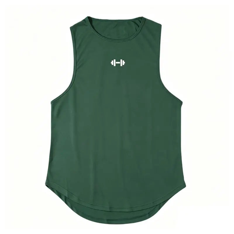 Summer Men's Gym Tank Top Fitness Training Clothing Quick-drying Loose Bodybuilding Sleeveless Shirt Men Fashion Basketball Vest
