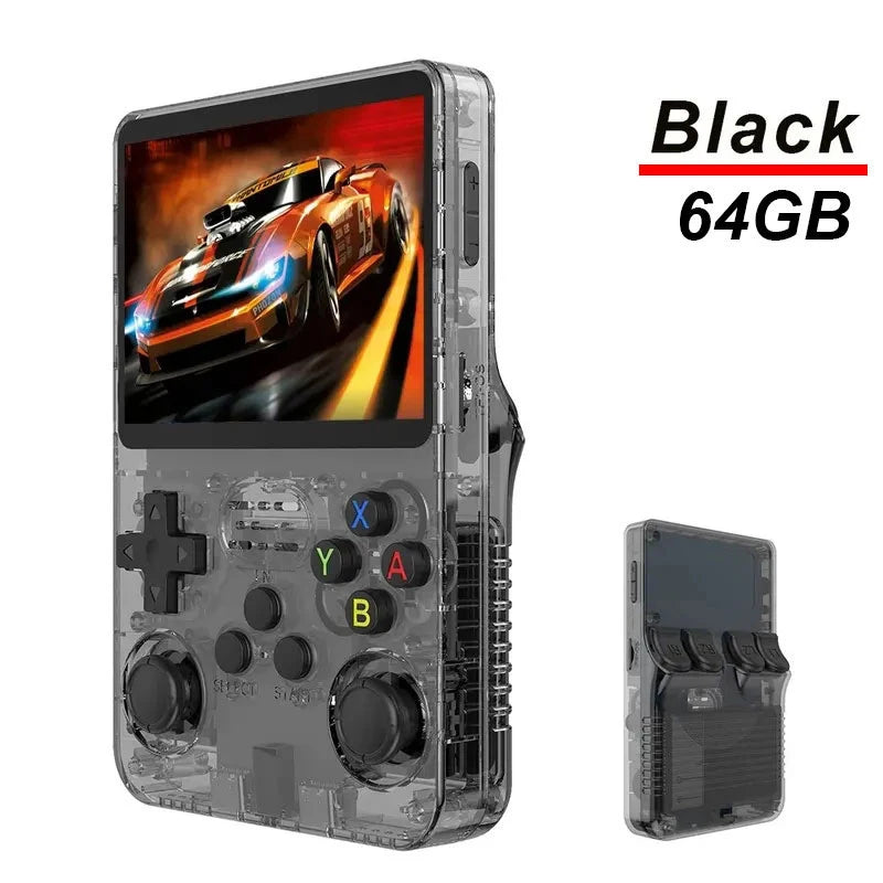 Pocket Retro Gaming Handheld R35S Plus, Arkos Portable Video Game Device, 3.5 Inch IPS Display, Retro Games Gifts For Boys