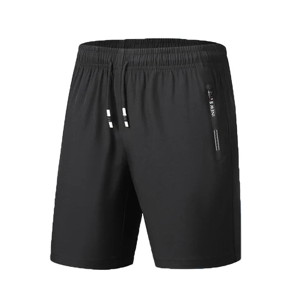 Men's Quick Dry Running Shorts with Drawstring and Zip Pockets - Ideal for Athletic Workouts and Gym Sessions