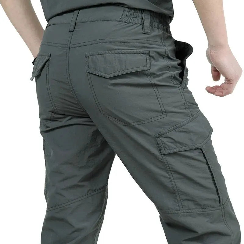 Men's Summer Tactical Cargo Pants Lightweight Casual Waterproof Trousers Casual Pants Wear-resisting Multi-pocket Outdoor Hiking
