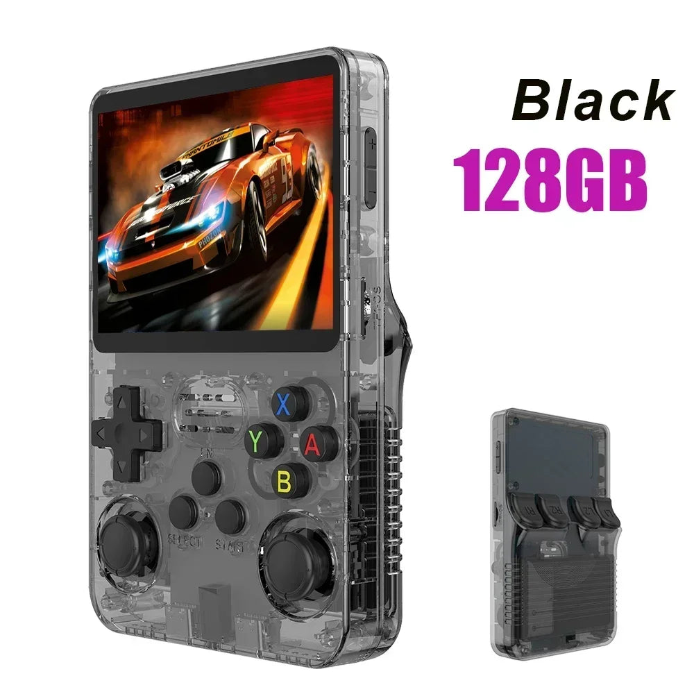 Pocket Retro Gaming Handheld R35S Plus, Arkos Portable Video Game Device, 3.5 Inch IPS Display, Retro Games Gifts For Boys