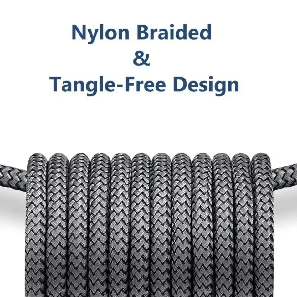 Durable Dragon Braided USB C Cable High Tensile Strength 2.4A Fast Charging Type C Cord Tangle Free for All Type C Devices