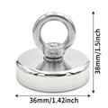 D16~D42mm Super Strong Neodymium Fishing Hook N52 Heavy Duty Rare Earth Neodymium with Countersunk Hole Eyebolt Salvage Magnetic