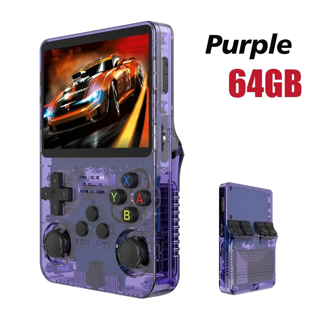 Pocket Retro Gaming Handheld R35S Plus, Arkos Portable Video Game Device, 3.5 Inch IPS Display, Retro Games Gifts For Boys