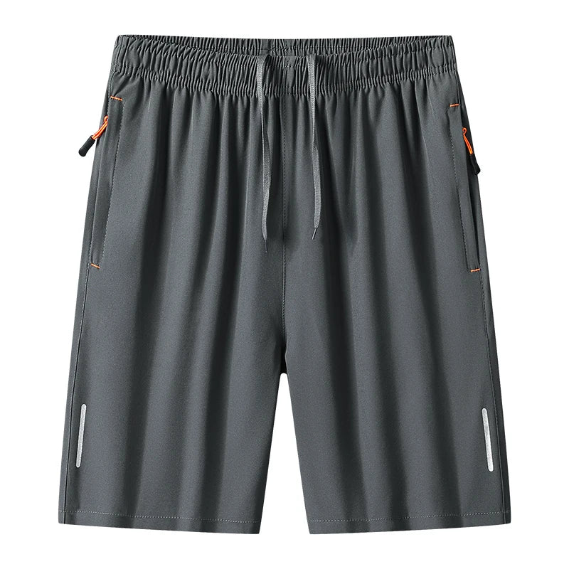Men's Quick Dry Running Shorts with Drawstring and Zip Pockets - Ideal for Athletic Workouts and Gym Sessions