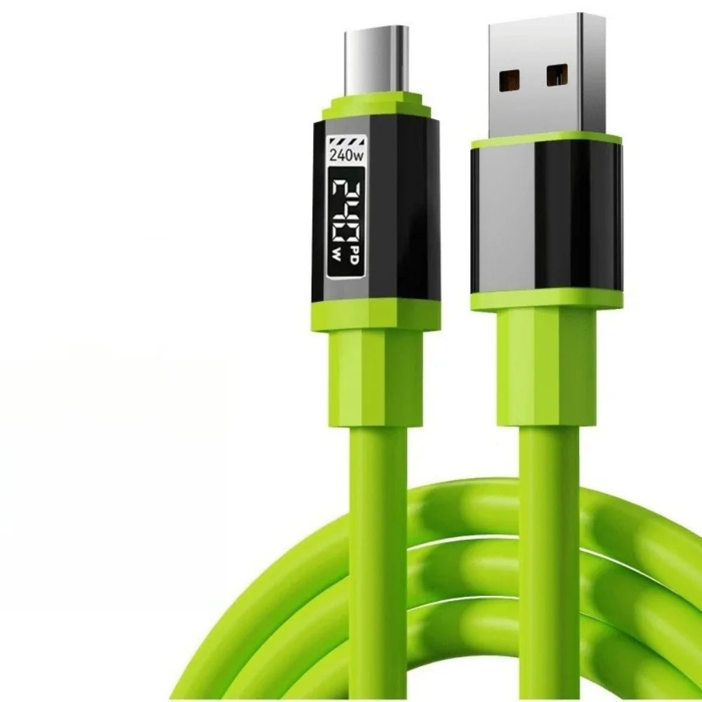 240W Type C To Type C Super Fast Charging Cable Universal High Power Charger USB Cord  for iPhone 16 15 14 Xiaomi Huawei Samsung