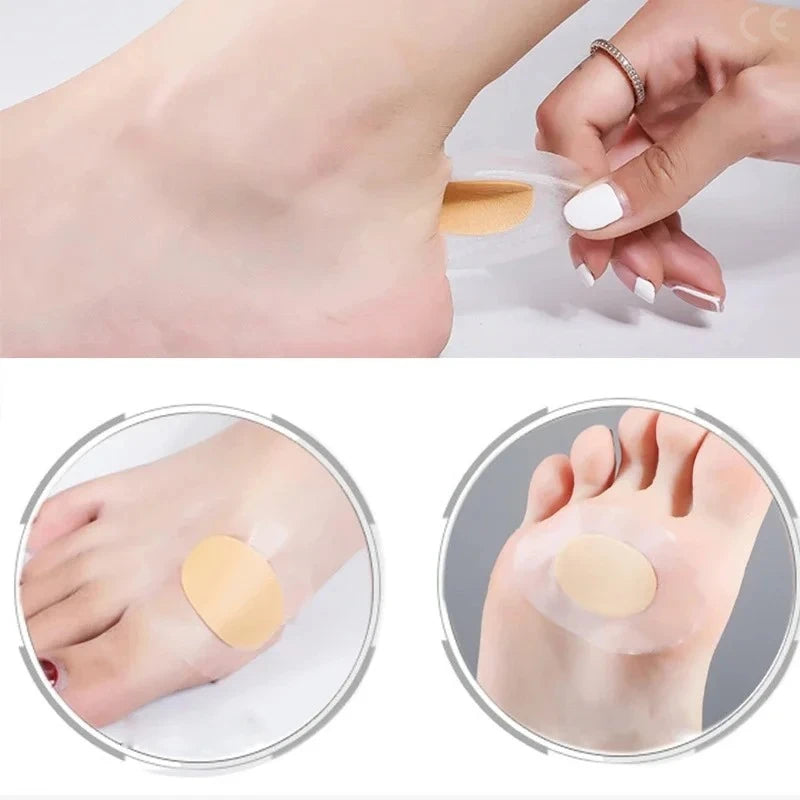 20/30pcs Gel Grip Heel Protectors Adhesive Foot Patches Blister Pads Heel Liners Shoe Stickers Cushioning Plaster for Foot Care