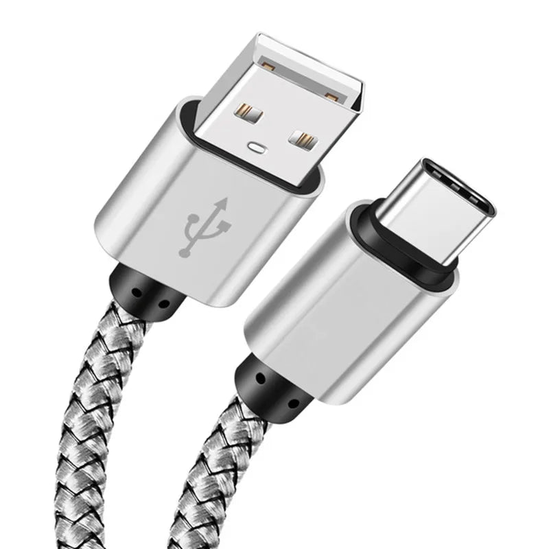 Durable Dragon Braided USB C Cable High Tensile Strength 2.4A Fast Charging Type C Cord Tangle Free for All Type C Devices
