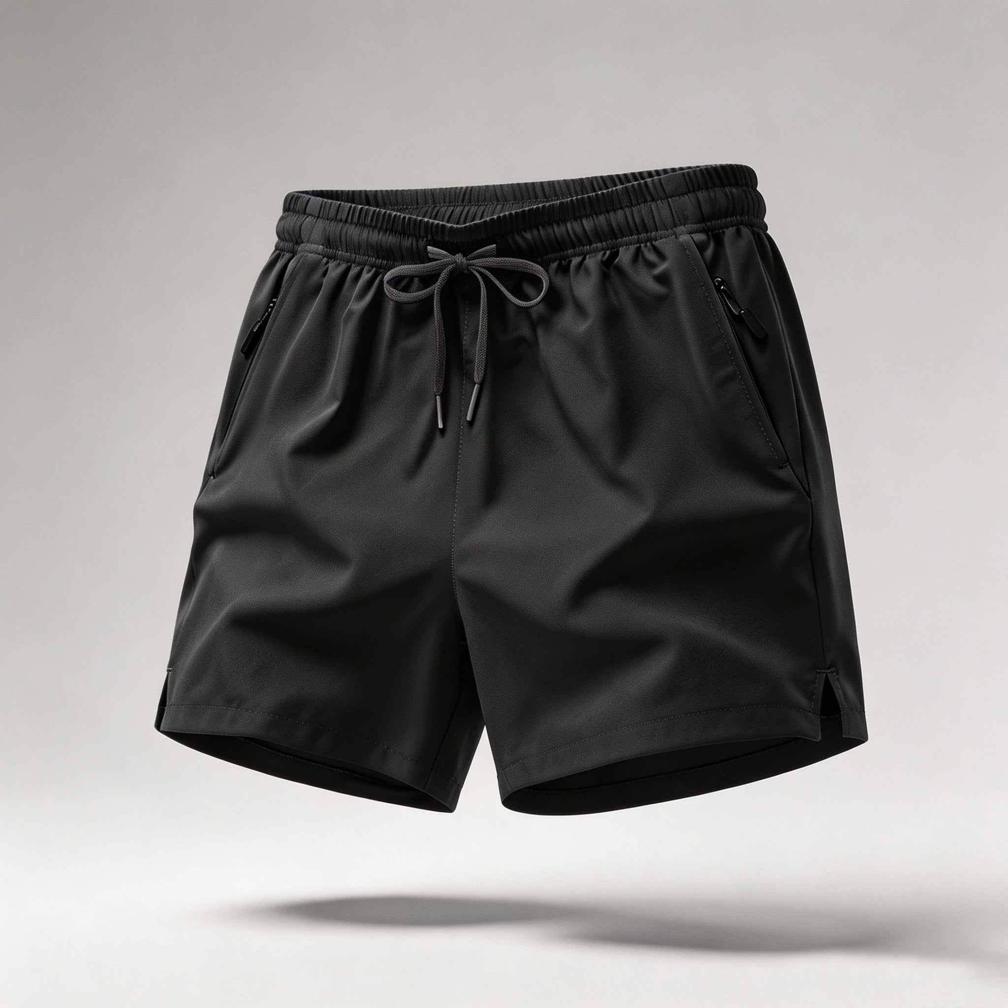 Men's Quick Dry Running Shorts with Drawstring and Zip Pockets - Ideal for Athletic Workouts and Gym Sessions