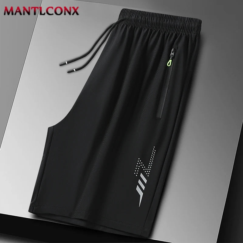 New Quick Dry Jogging Fitness Shorts Men Summer Sports Running Shorts Lightweight Bottoms Thin Breathable Beach Short Pants Male