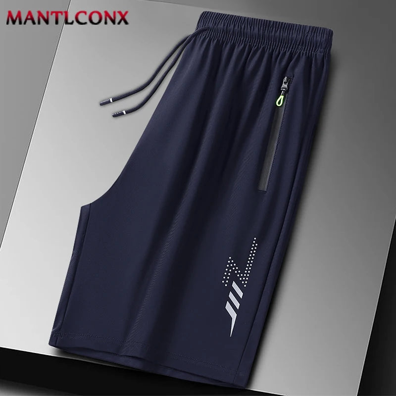 New Quick Dry Jogging Fitness Shorts Men Summer Sports Running Shorts Lightweight Bottoms Thin Breathable Beach Short Pants Male