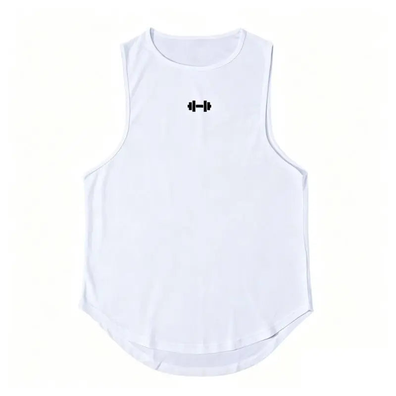Summer Men's Gym Tank Top Fitness Training Clothing Quick-drying Loose Bodybuilding Sleeveless Shirt Men Fashion Basketball Vest