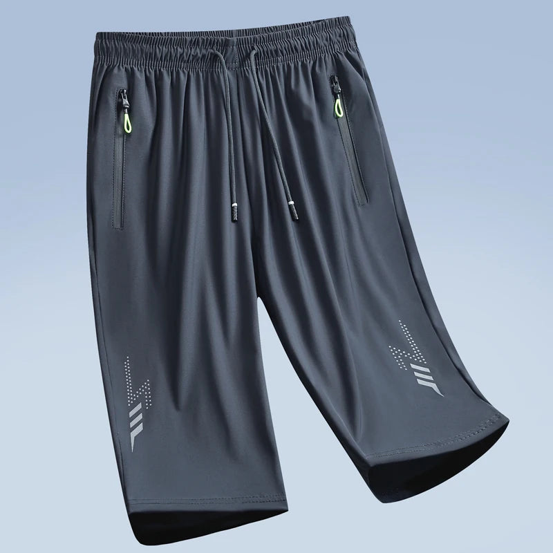 New Quick Dry Jogging Fitness Shorts Men Summer Sports Running Shorts Lightweight Bottoms Thin Breathable Beach Short Pants Male