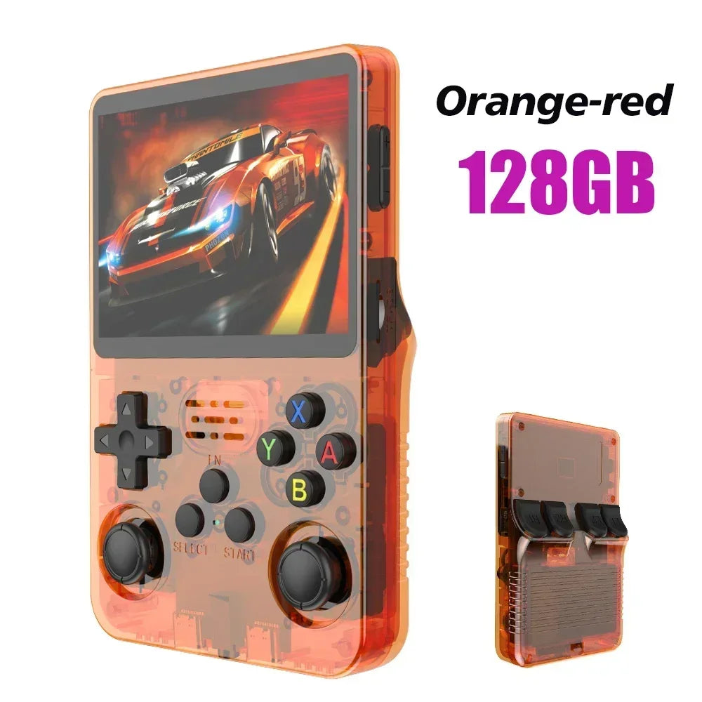 Pocket Retro Gaming Handheld R35S Plus, Arkos Portable Video Game Device, 3.5 Inch IPS Display, Retro Games Gifts For Boys