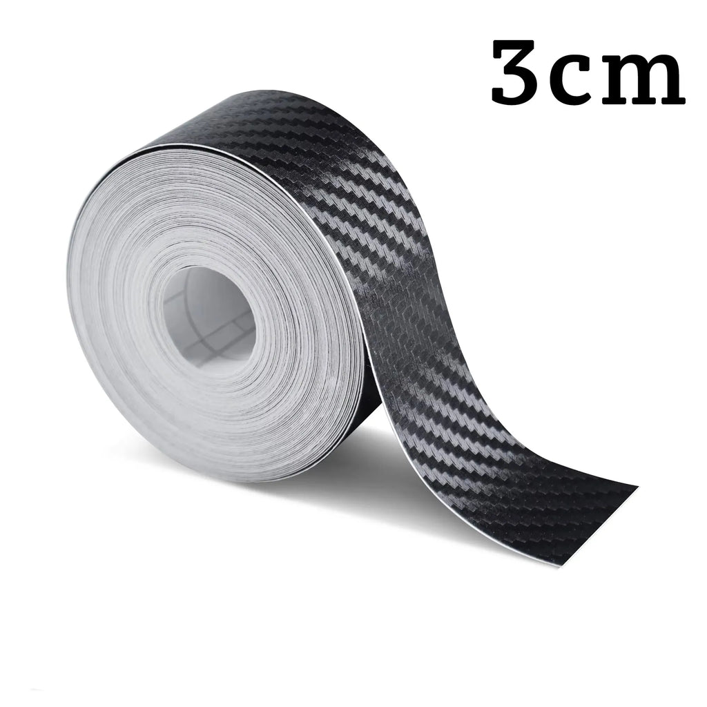 1-5m Nano Carbon Fiber Car Tape Sticker Door Mirror Paste Protector Strip DIY Protection Protective Film Waterproof Adhesive